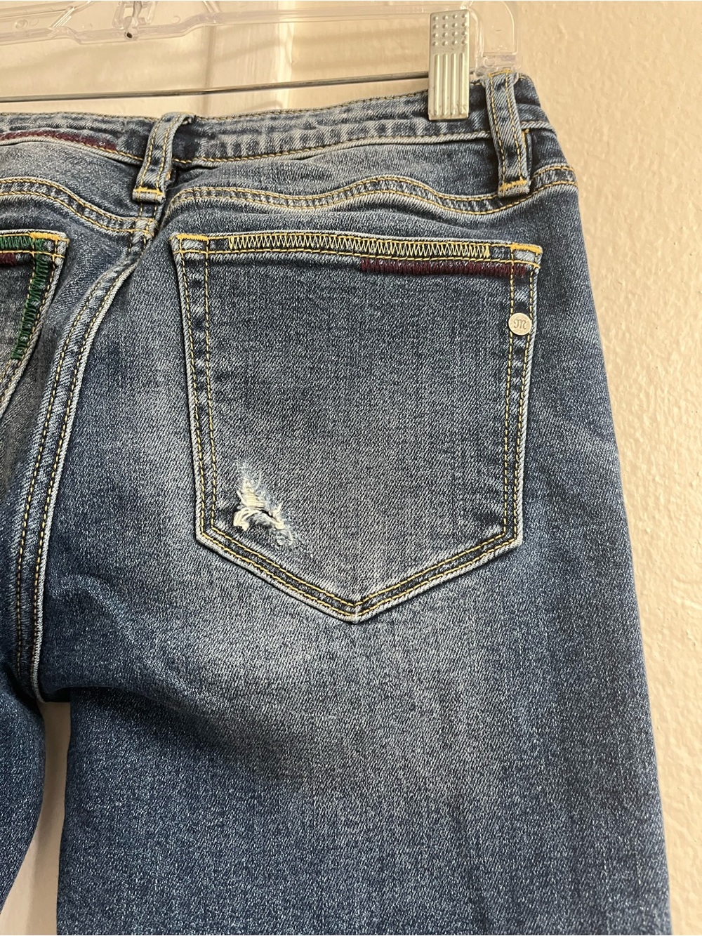 Miss Me Blue Slim Distressed Skinny Jeans - Picture 4 of 4